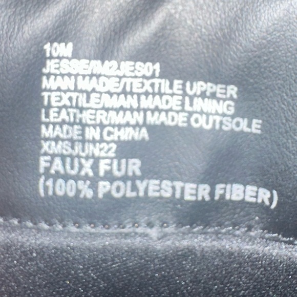 NEW Isaac Mizrahi Live! Jesse Faux Fur Trim Black Combat Boots Women's Size 10 - Picture 10 of 11